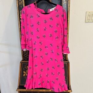 Diane Von Furstenberg Pink Floral Kids Dress